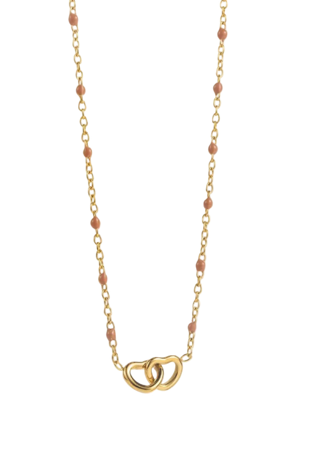 old pink CONNECTED HEART necklace