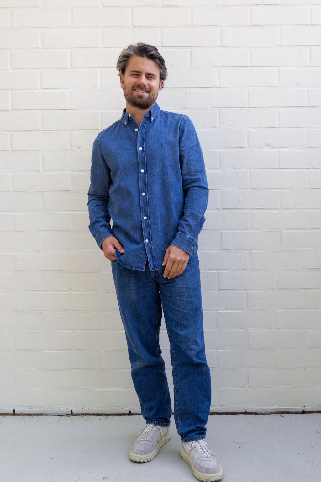 denim MOON shirt