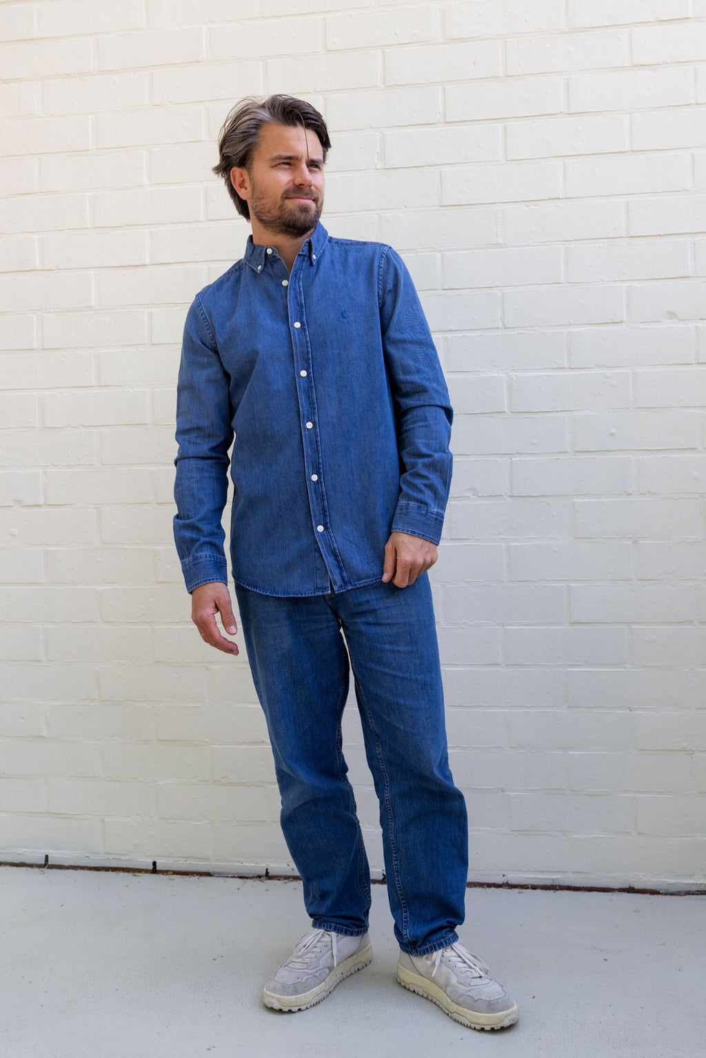 denim MOON shirt