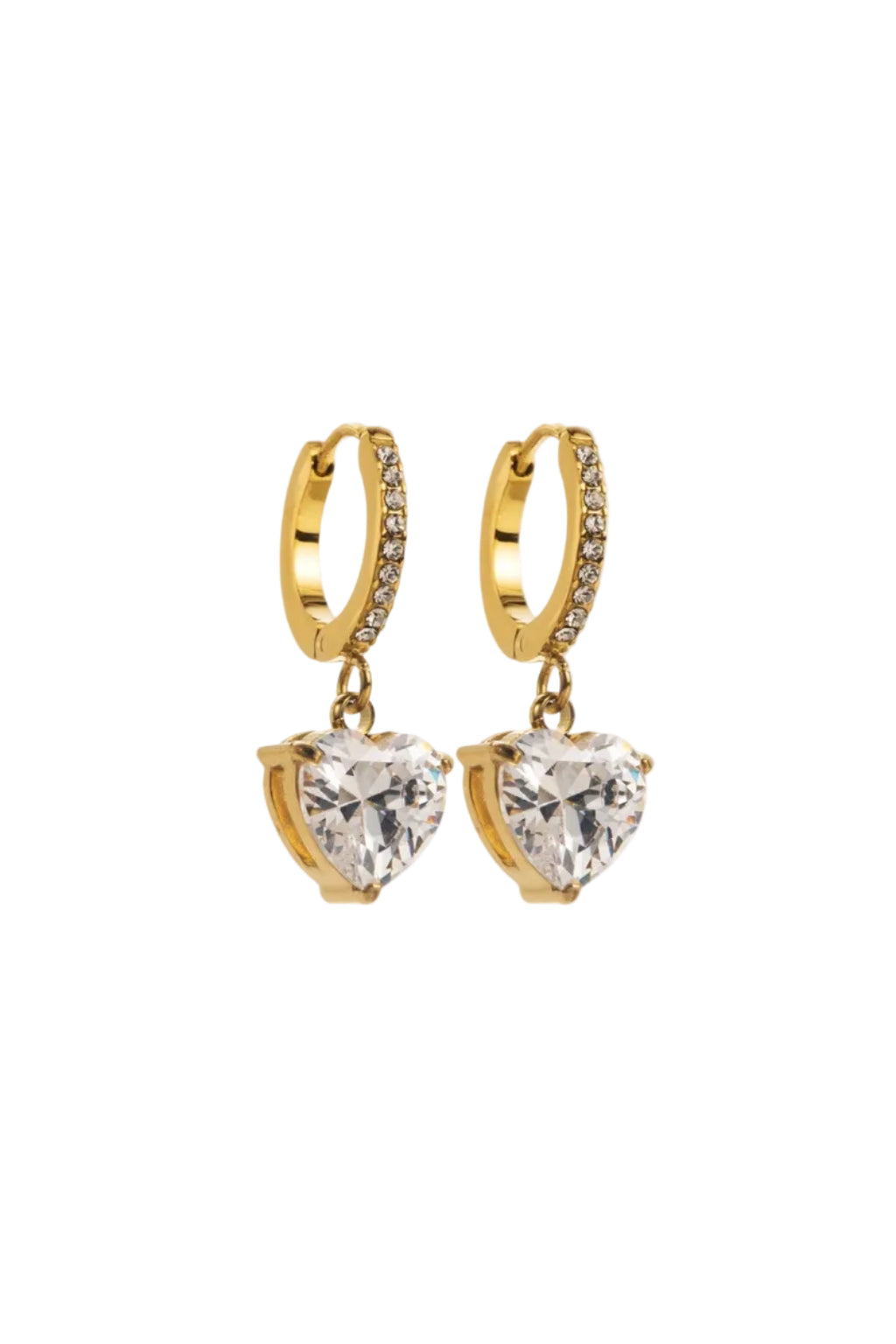 DIAMOND HEART earrings