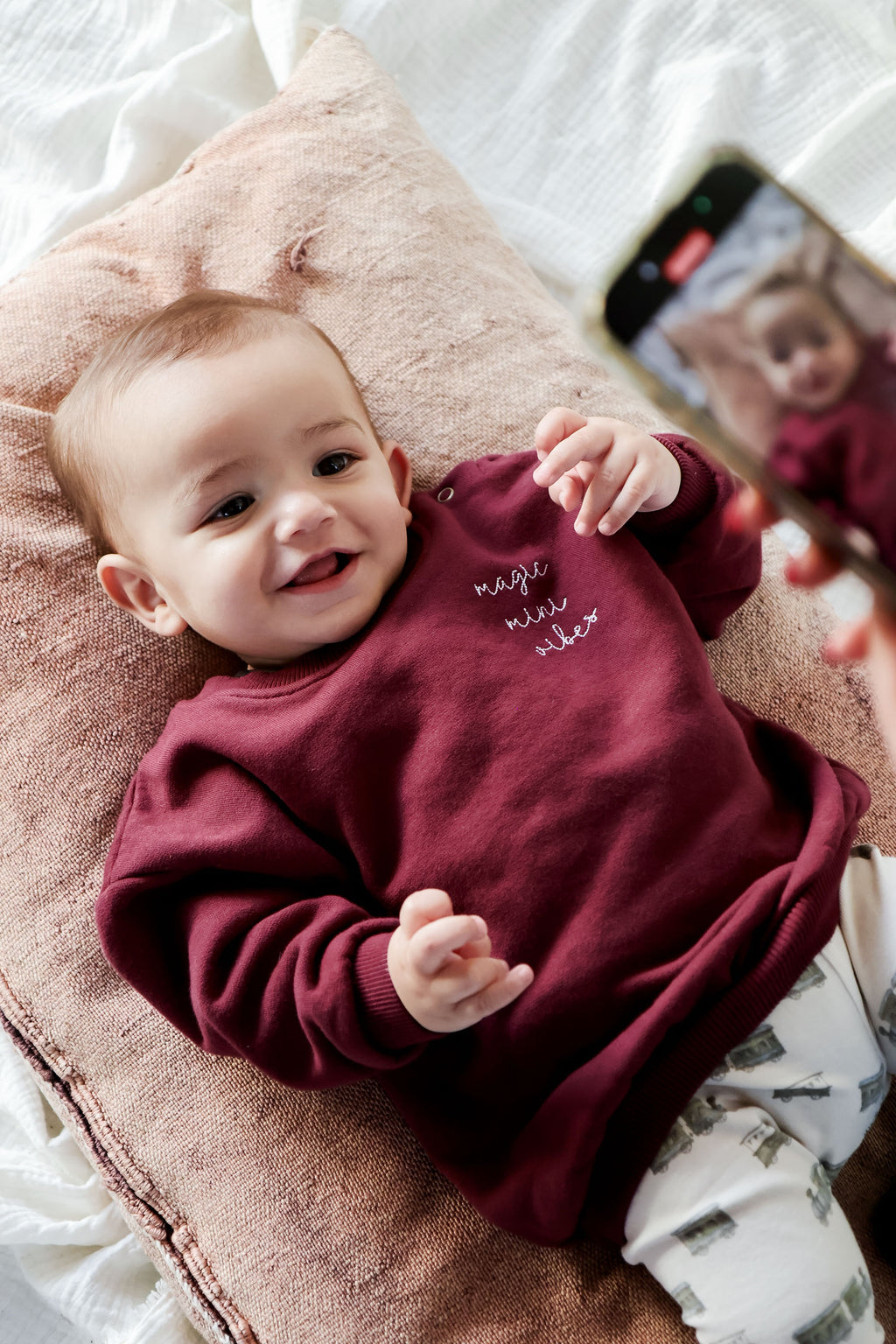 burgundy MINI loose fit