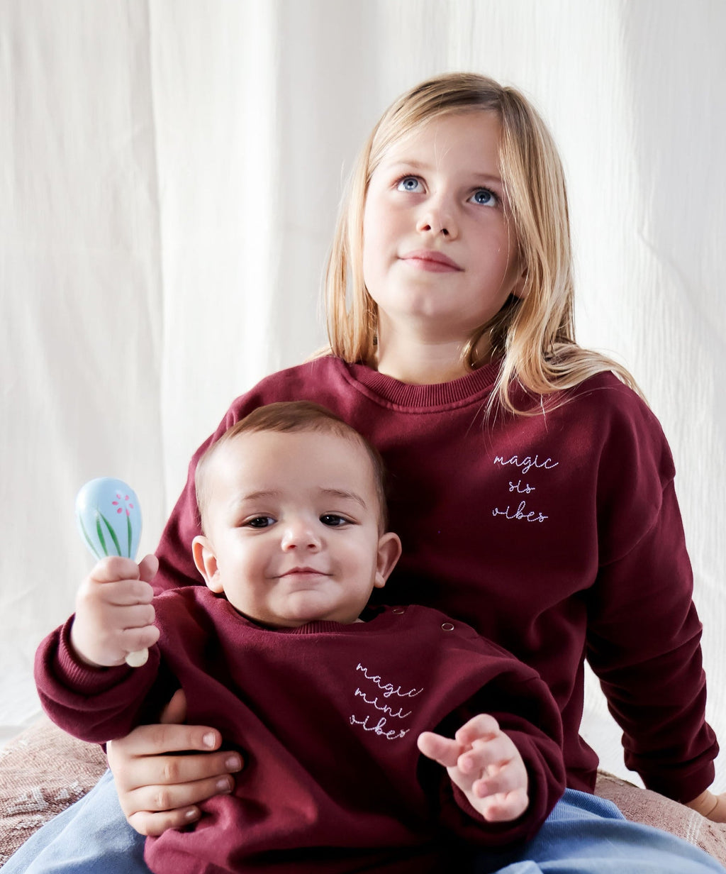 burgundy SIS loose fit