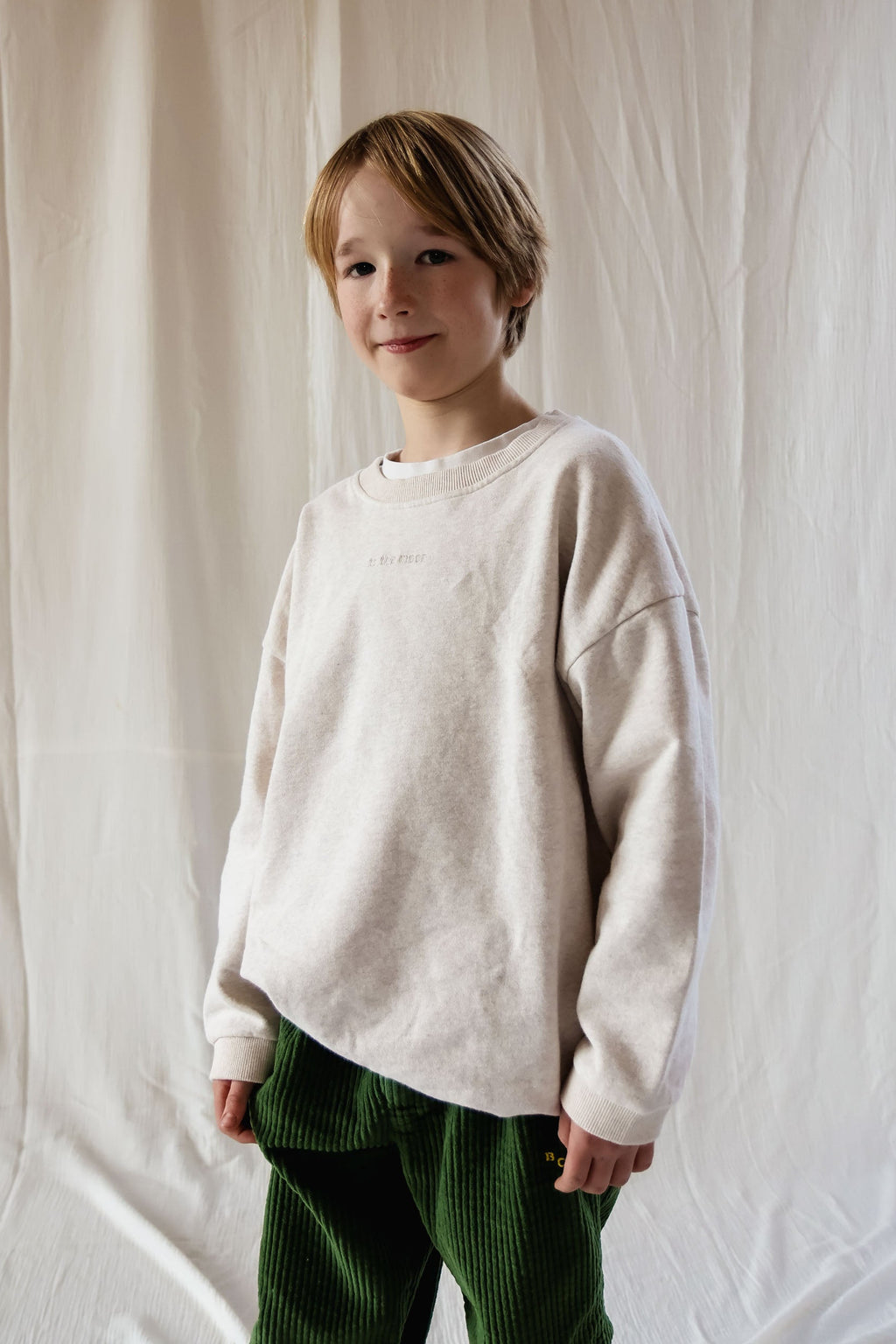 little warm beige TO THE MOON loose fit