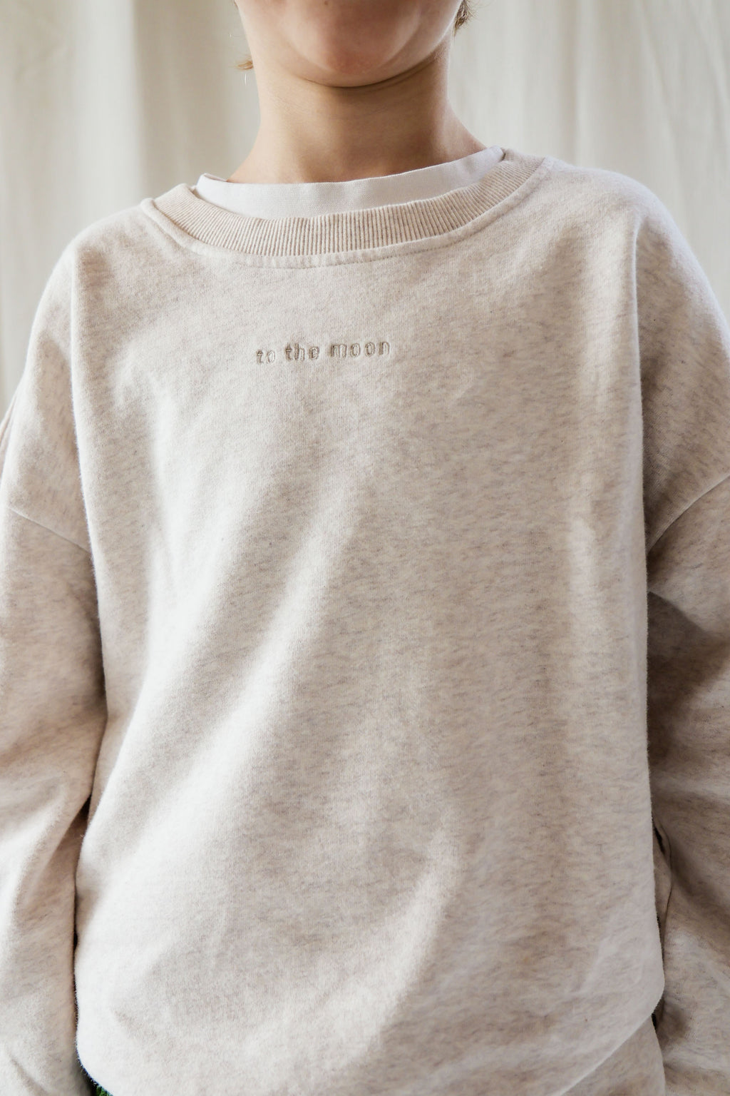 little warm beige TO THE MOON loose fit