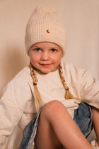 beige moon BEANIE wool KIDS
