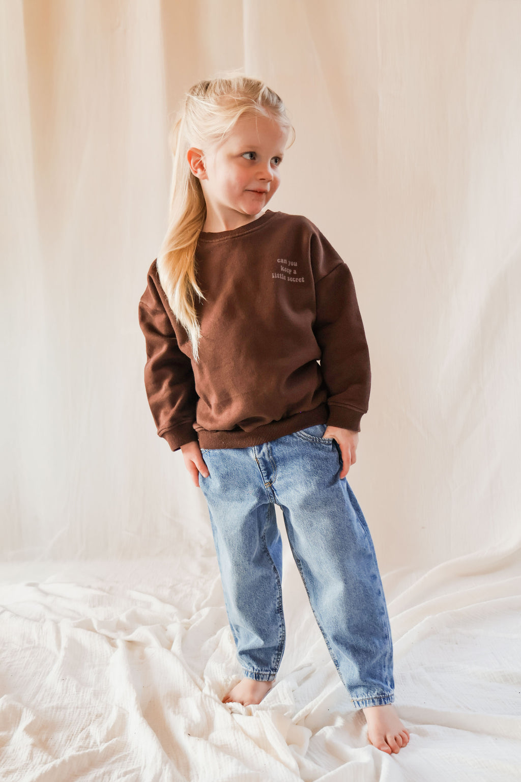 little umber brown I ADORE YOU loose fit