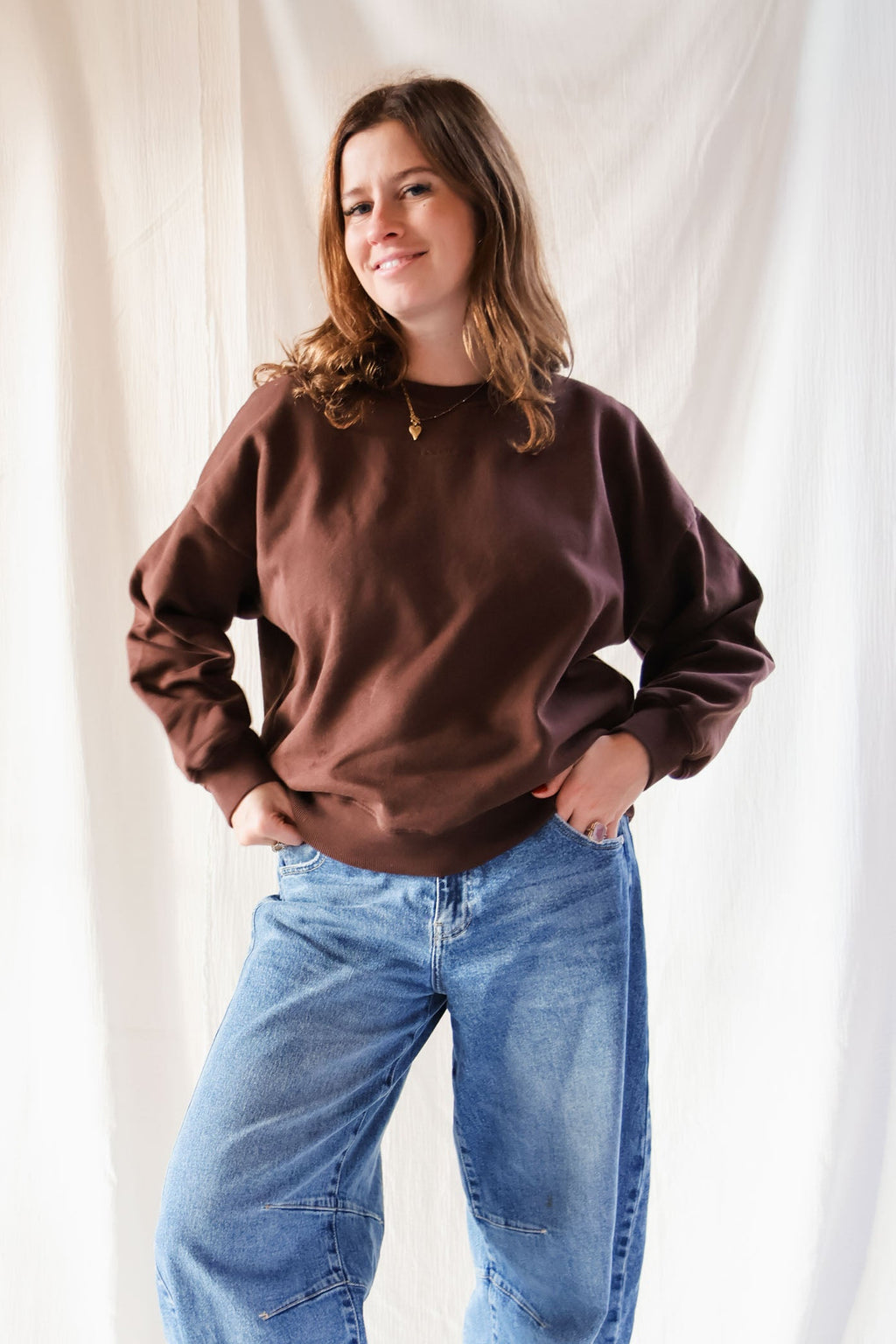 umber brown I ADORE YOU loose fit