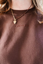 umber brown I ADORE YOU loose fit