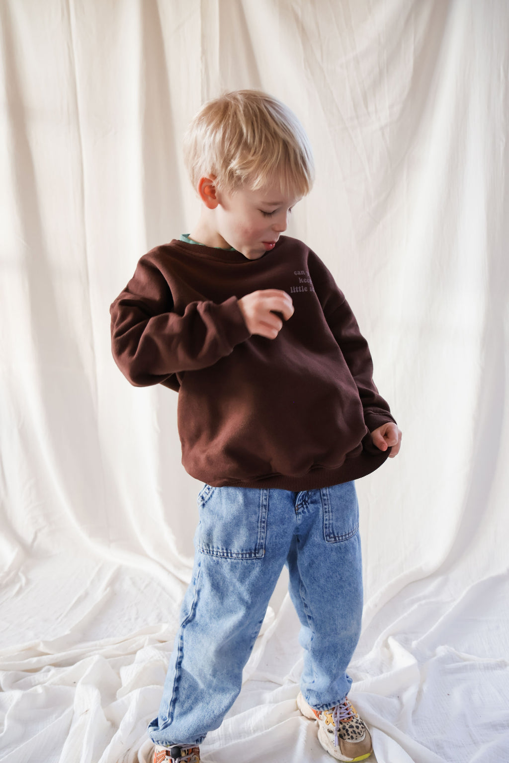 little umber brown I ADORE YOU loose fit