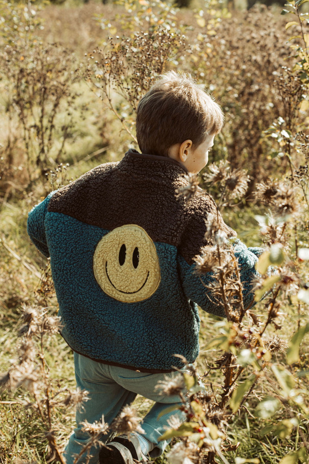 little teddy SMILEY JACKET - blue | ella and rapha - antwerp