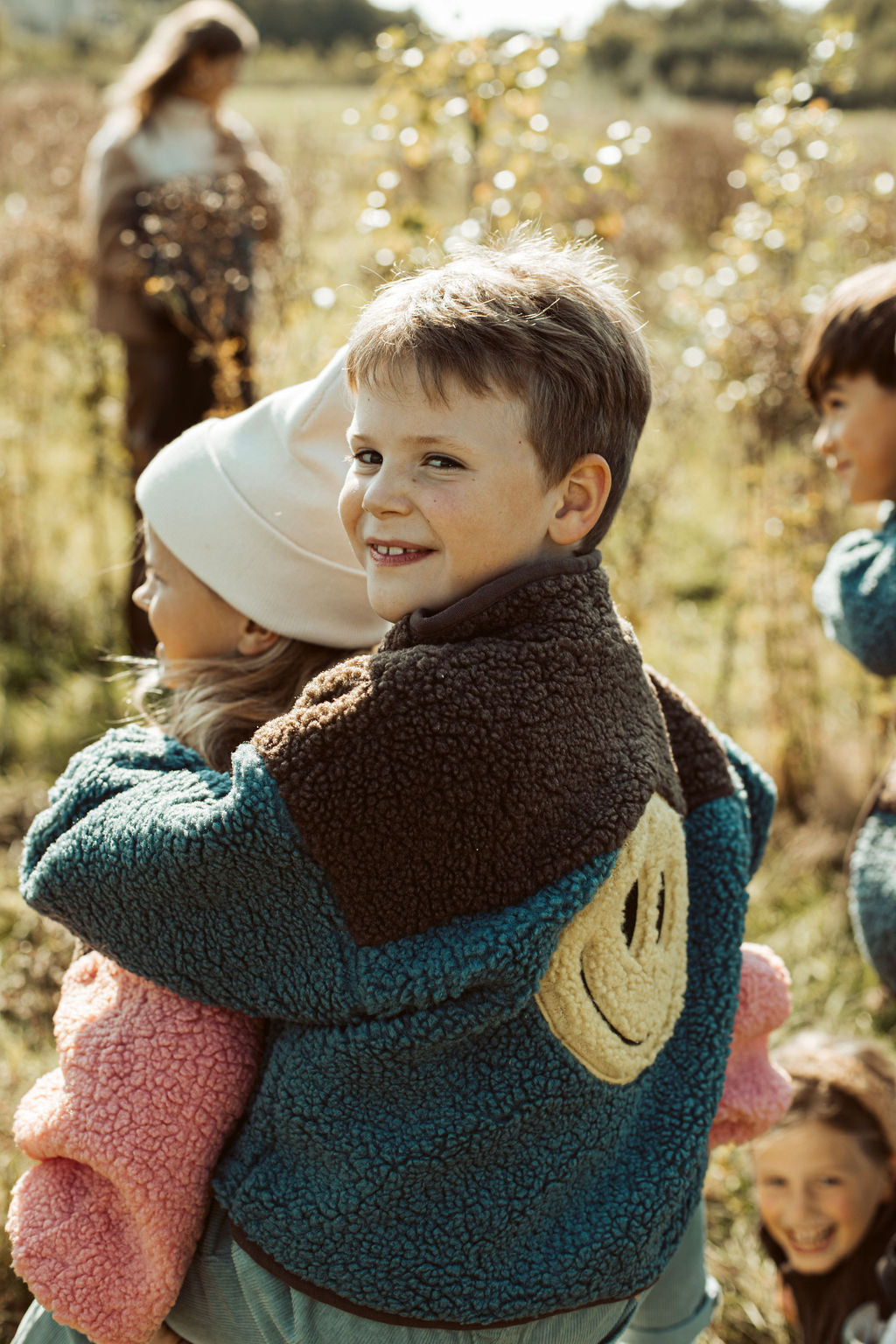 little teddy SMILEY JACKET - blue | ella and rapha - antwerp