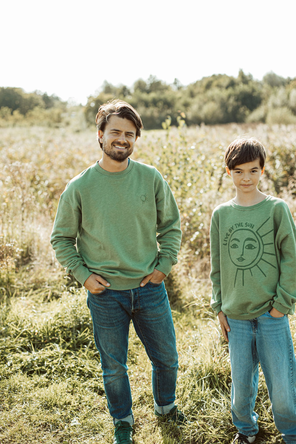 little green LIVE BY THE SUN loose fit