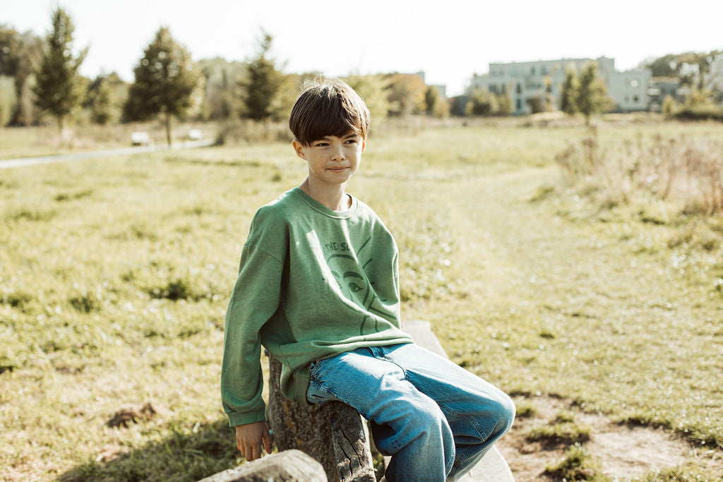 little green LIVE BY THE SUN loose fit