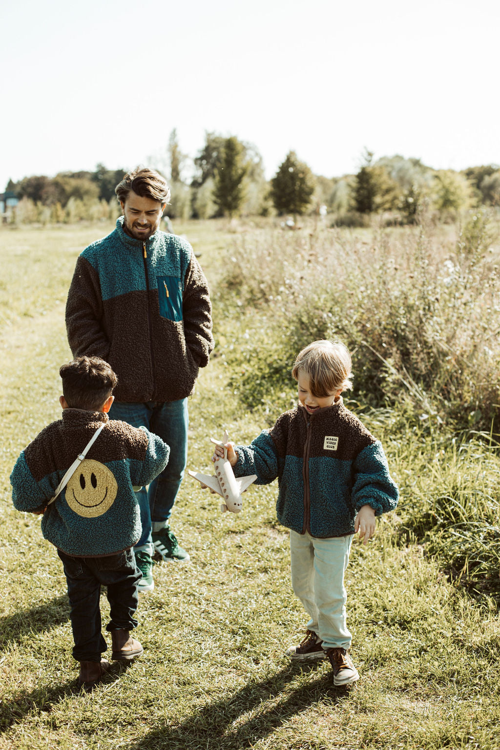 little teddy SMILEY JACKET blue