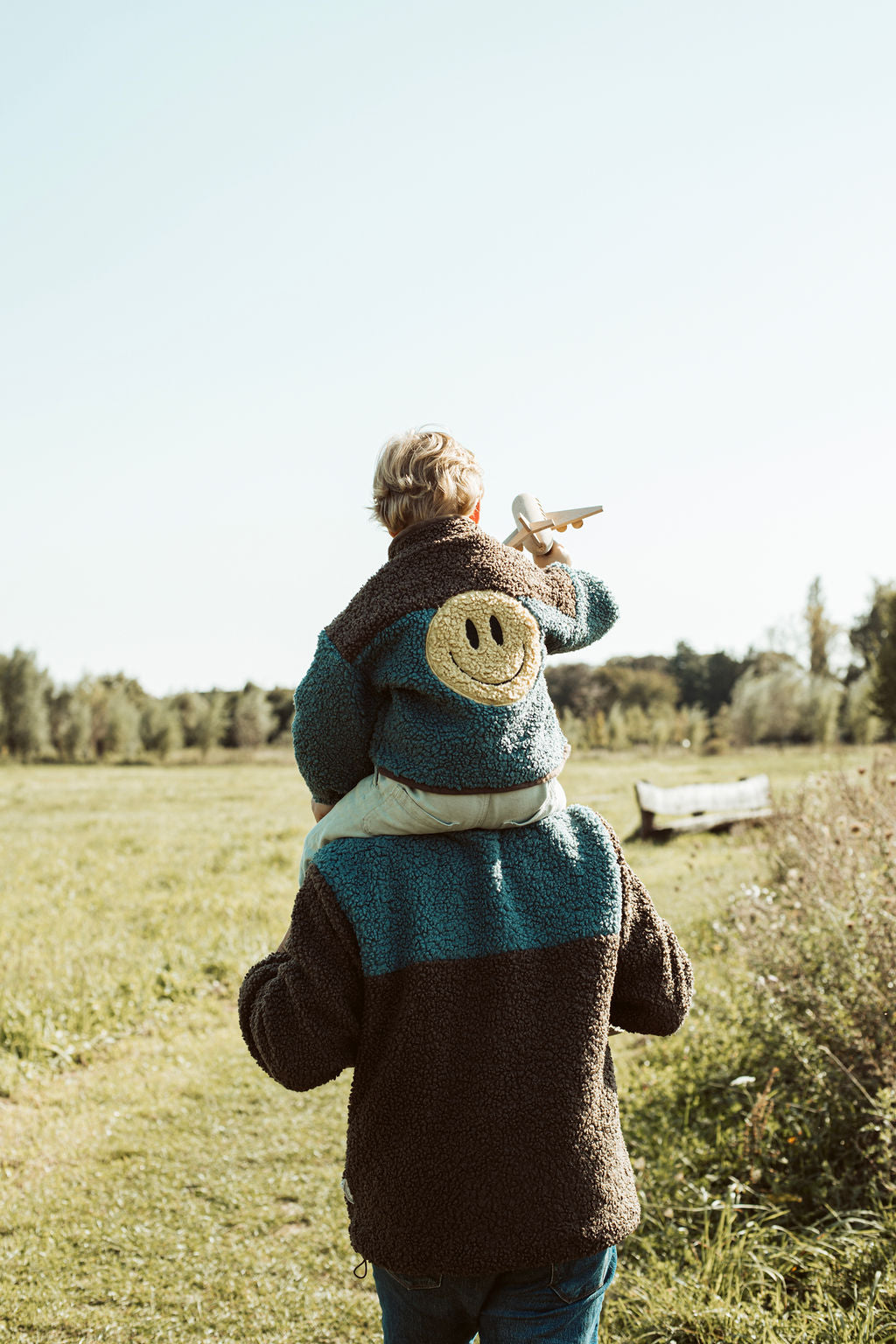 little teddy SMILEY JACKET blue