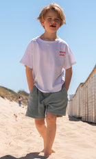 little terry SHORTS soft green