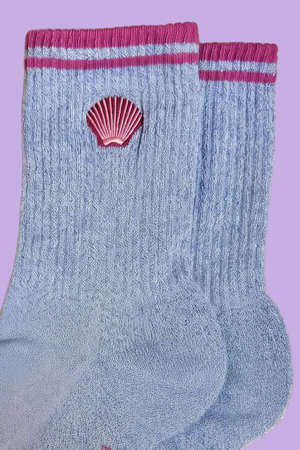 SPARKLY SEASHELL kids socks