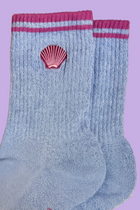 SPARKLY SEASHELL kids socks