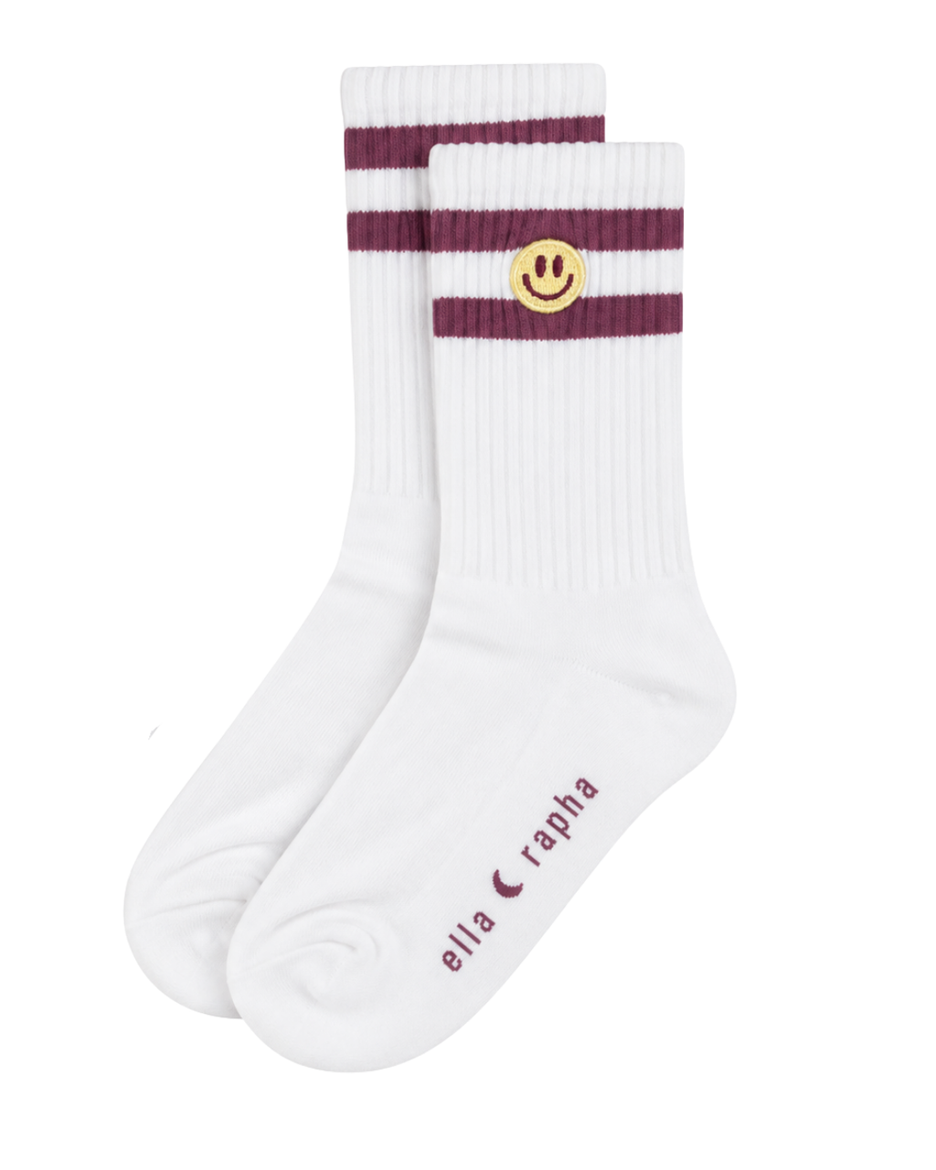 purple SMILEY socks