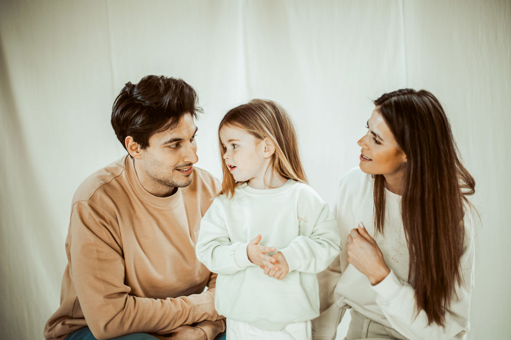 Latte papa  magic papa vibes sweatshirt with embroidered text for dads 