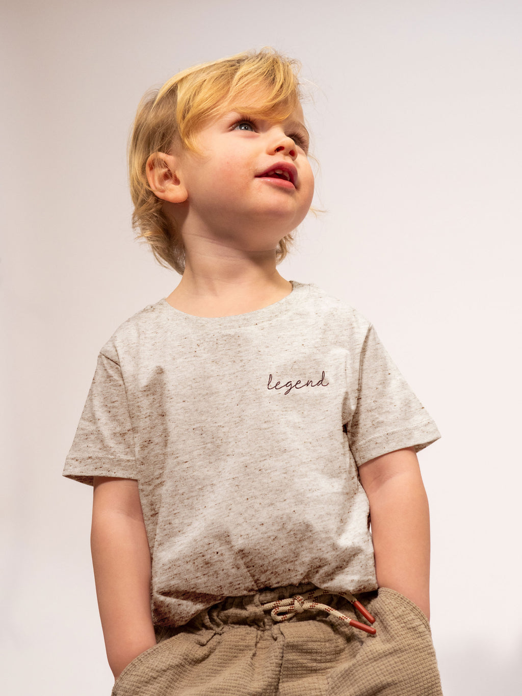 beige melange little LEGEND t-shirt