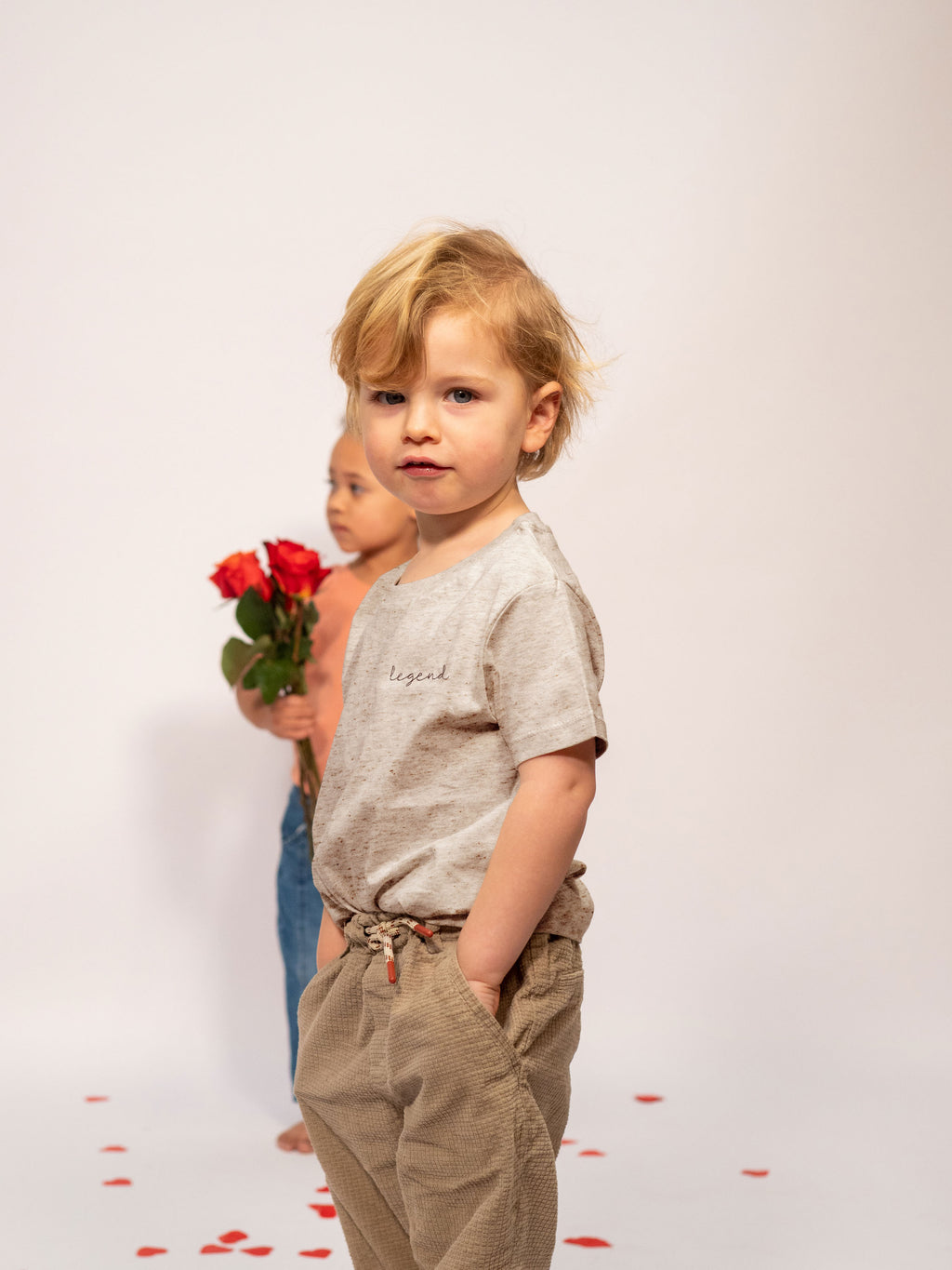 beige melange little LEGEND t-shirt
