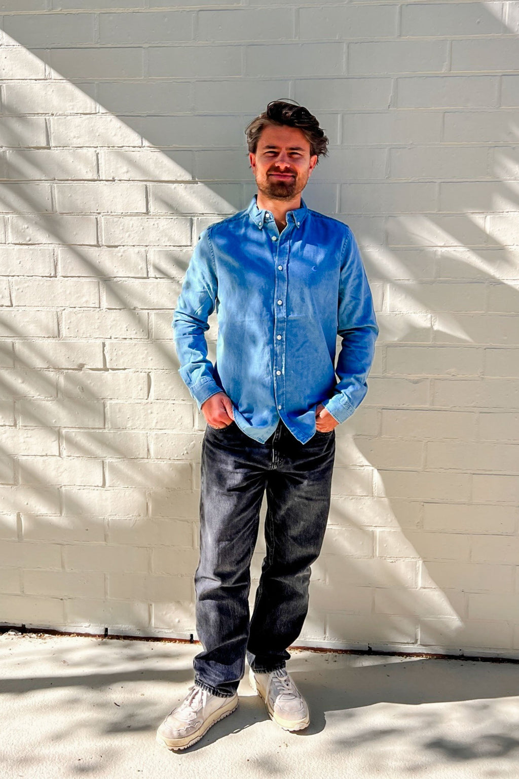 light denim MOON shirt