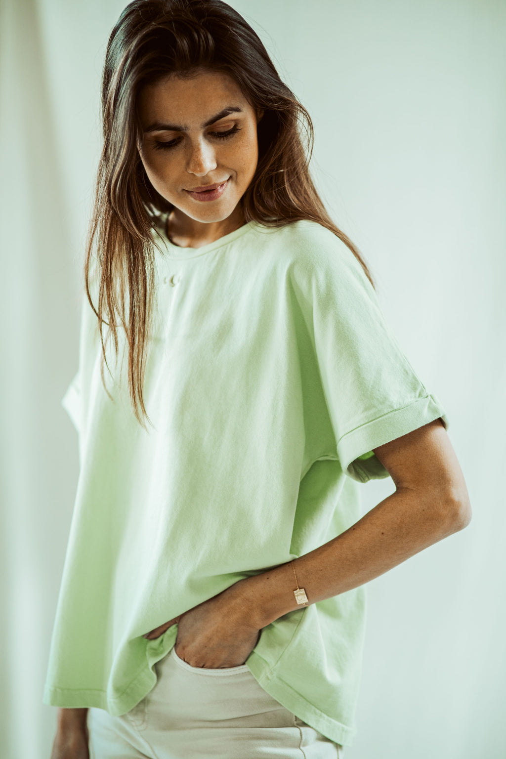 matcha green LITTLE MOONS loose fit