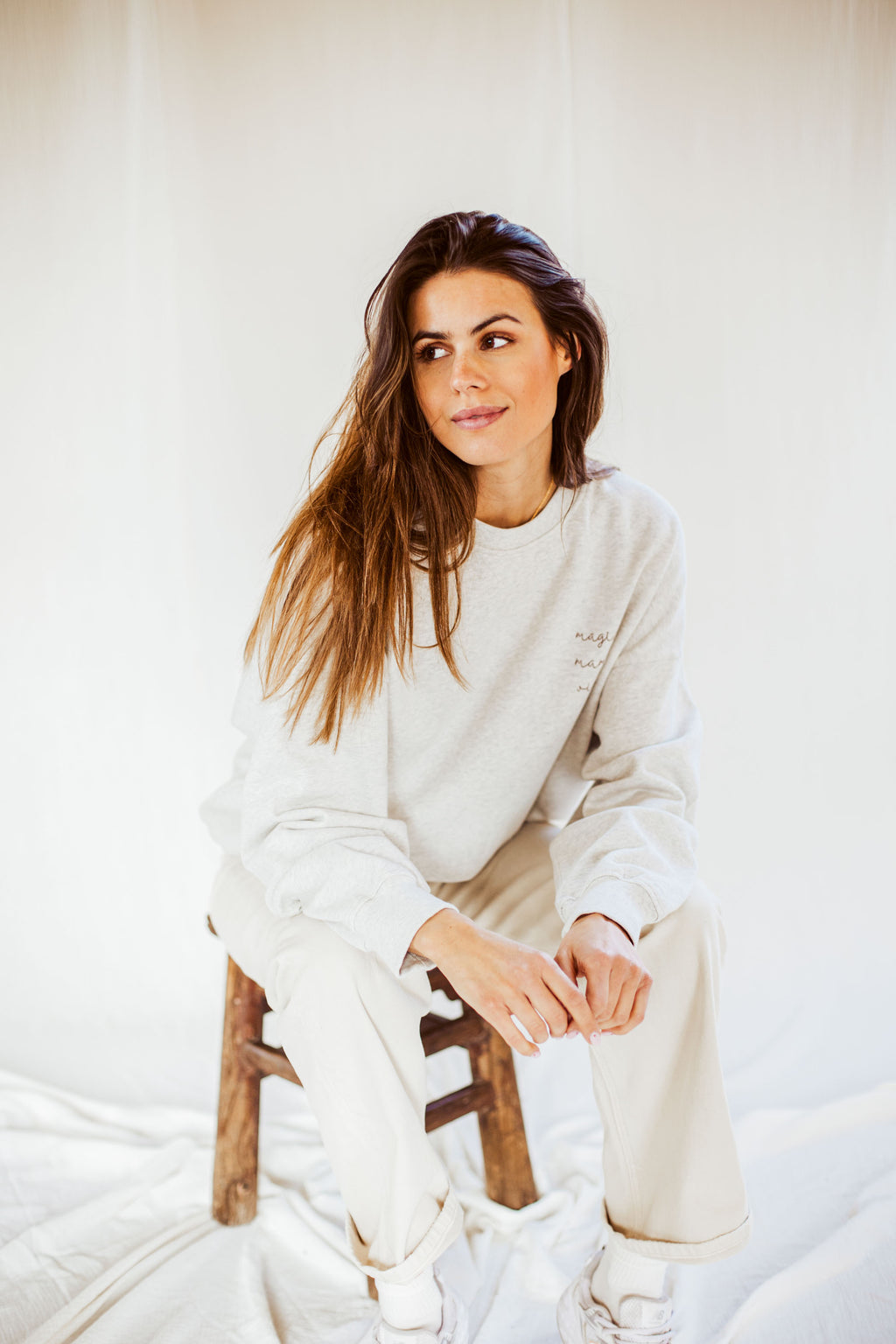 dreamy grey MAMA loose fit