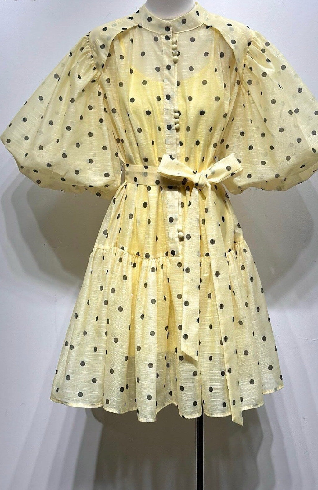 VALIE polka dress BUTTER short