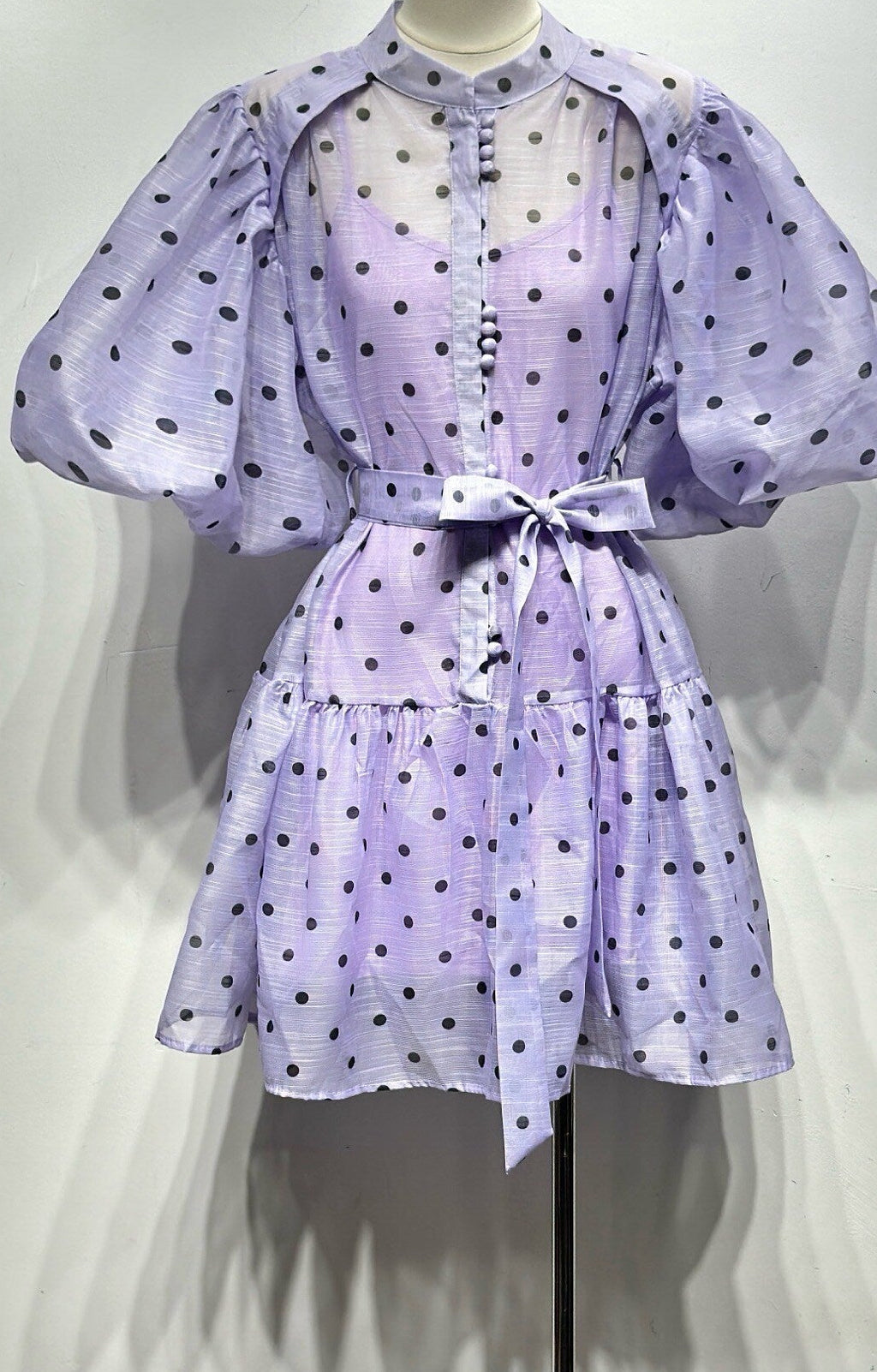 VALIE polka dress LILA