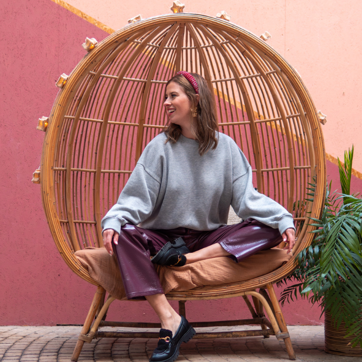 stone grey SUN x MOMENTS MAGAZINE loose fit