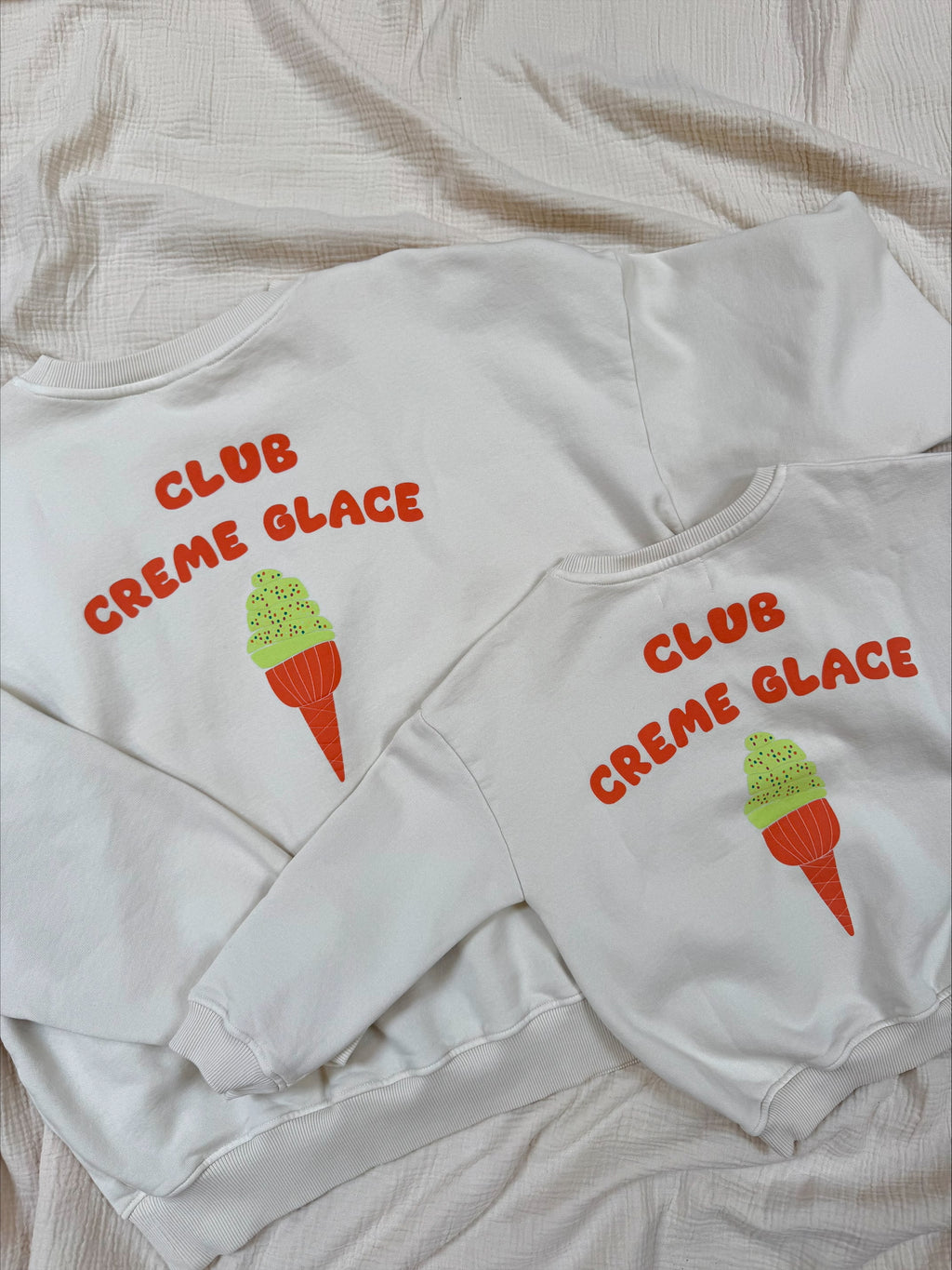 little CLUB CREME GLACE sweatshirt loose fit