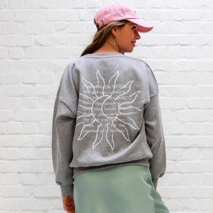 stone grey SUN x MOMENTS MAGAZINE loose fit