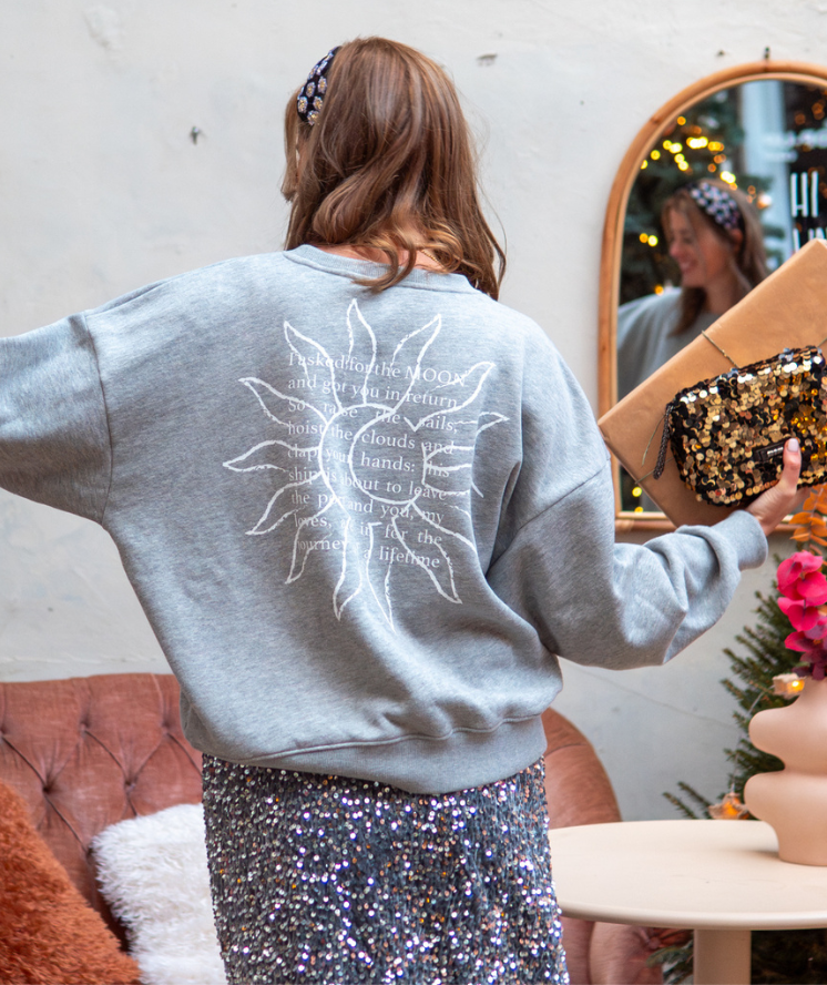 stone grey SUN x MOMENTS MAGAZINE loose fit