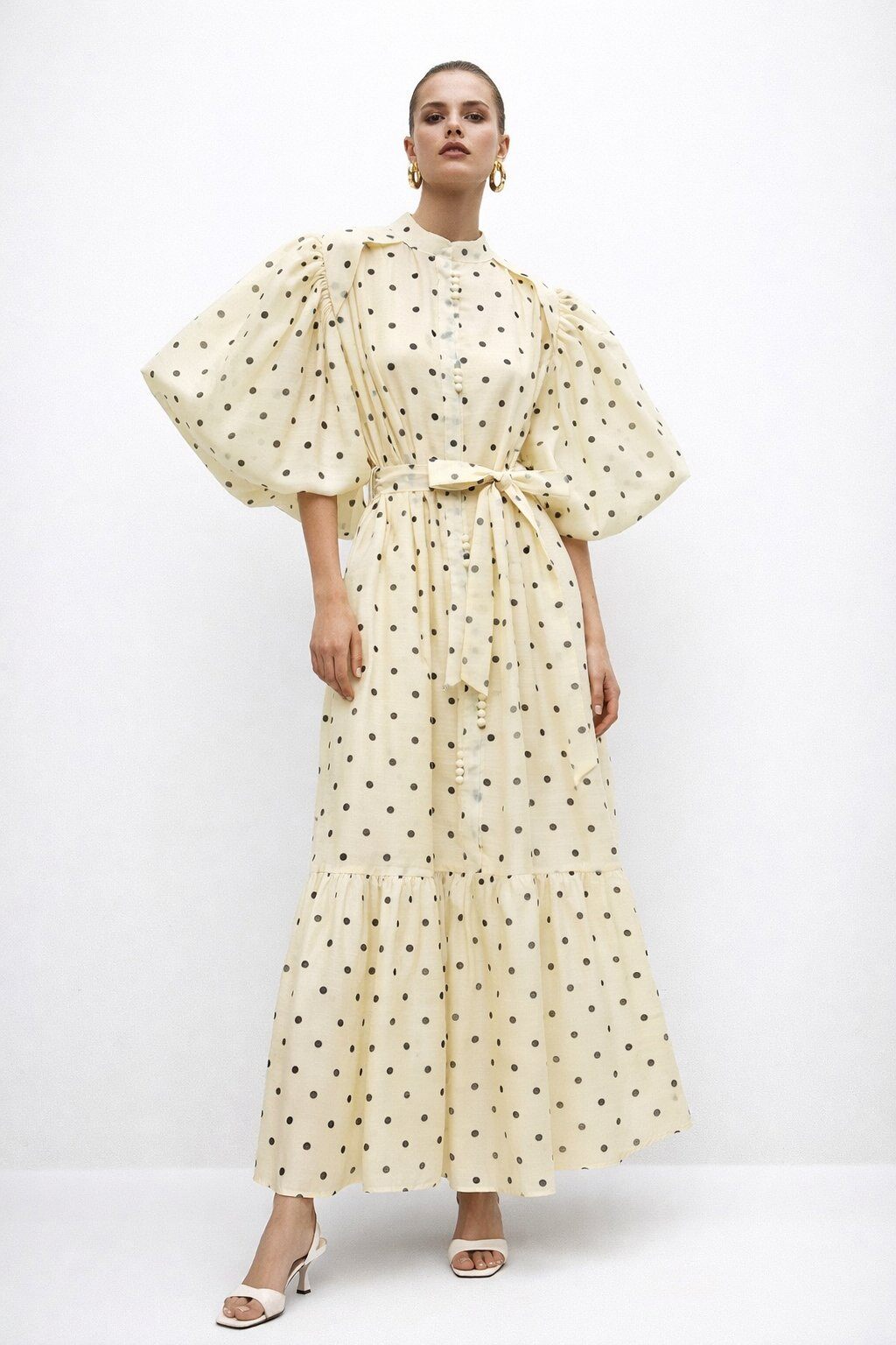 VALIE polka dress BUTTER