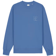 sky blue magic papa vibes sweatshirt with embroidered text for dads 