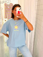 light blue LE SOLEIL MAGIC loose fit t-shirt