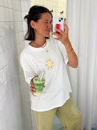 white LE SOLEIL MAGIC loose fit t-shirt