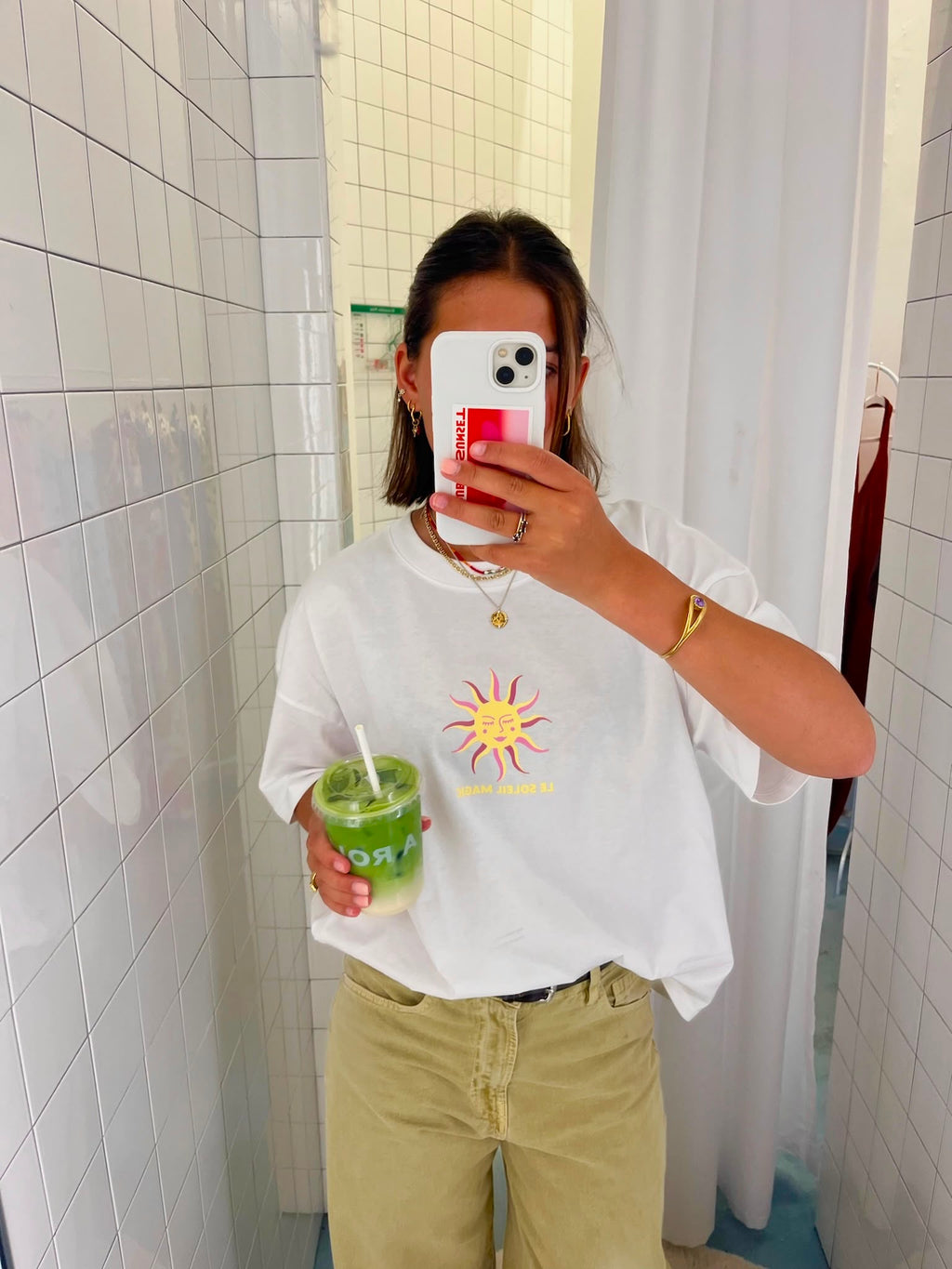 white LE SOLEIL MAGIC loose fit t-shirt