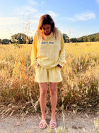 terry SHORTS butter yellow