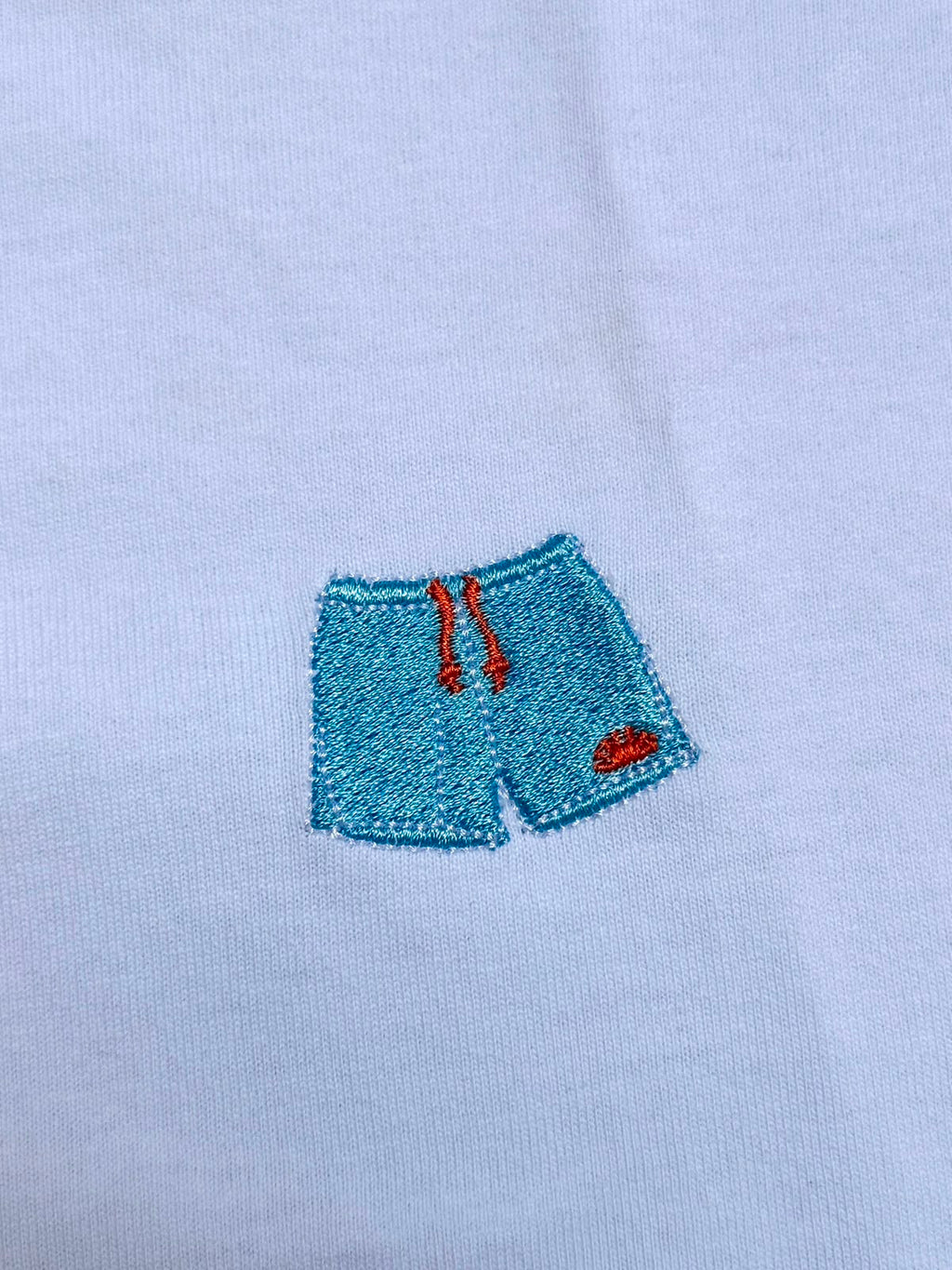 men white SWIMSHORT embroidery t-shirt (loose fit)