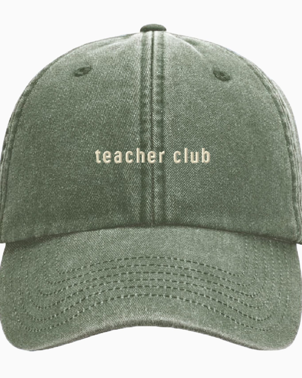 teacher club CAP vintage green