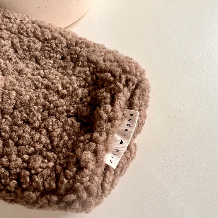teddy pouch MOON taupe