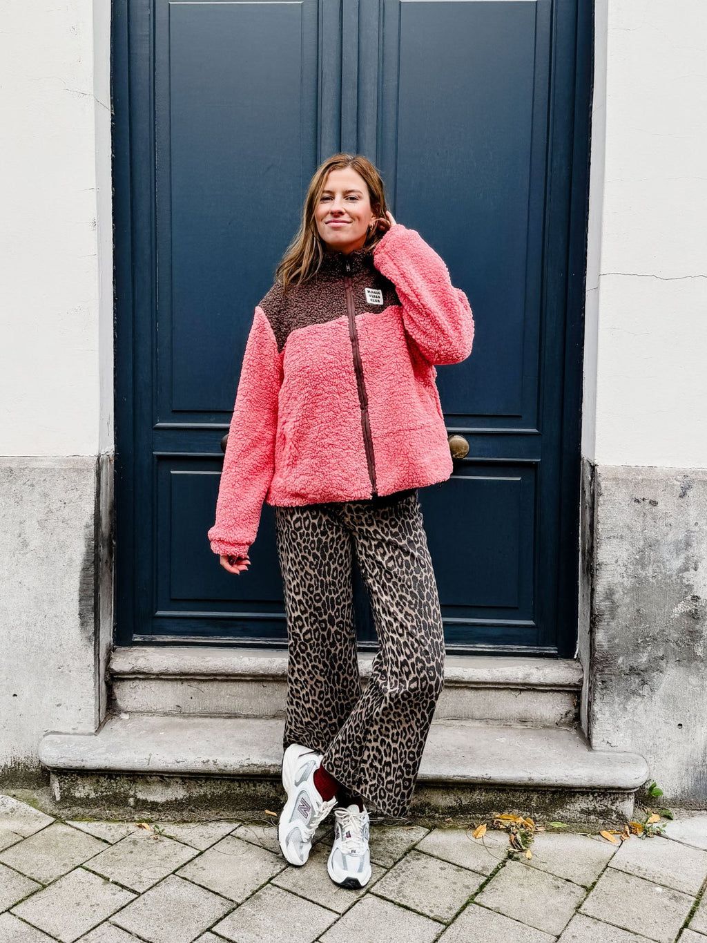 teddy SMILEY JACKET pink