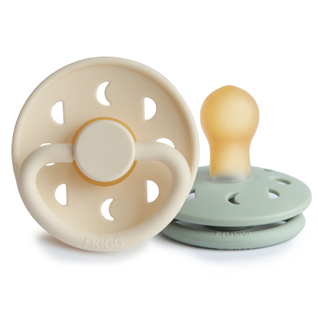 cream & sage MOON PACIFIER