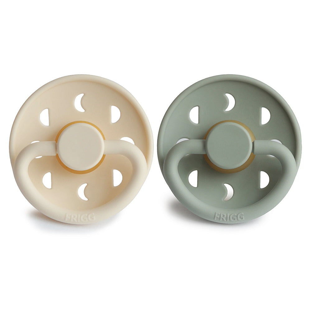 cream & sage MOON PACIFIER