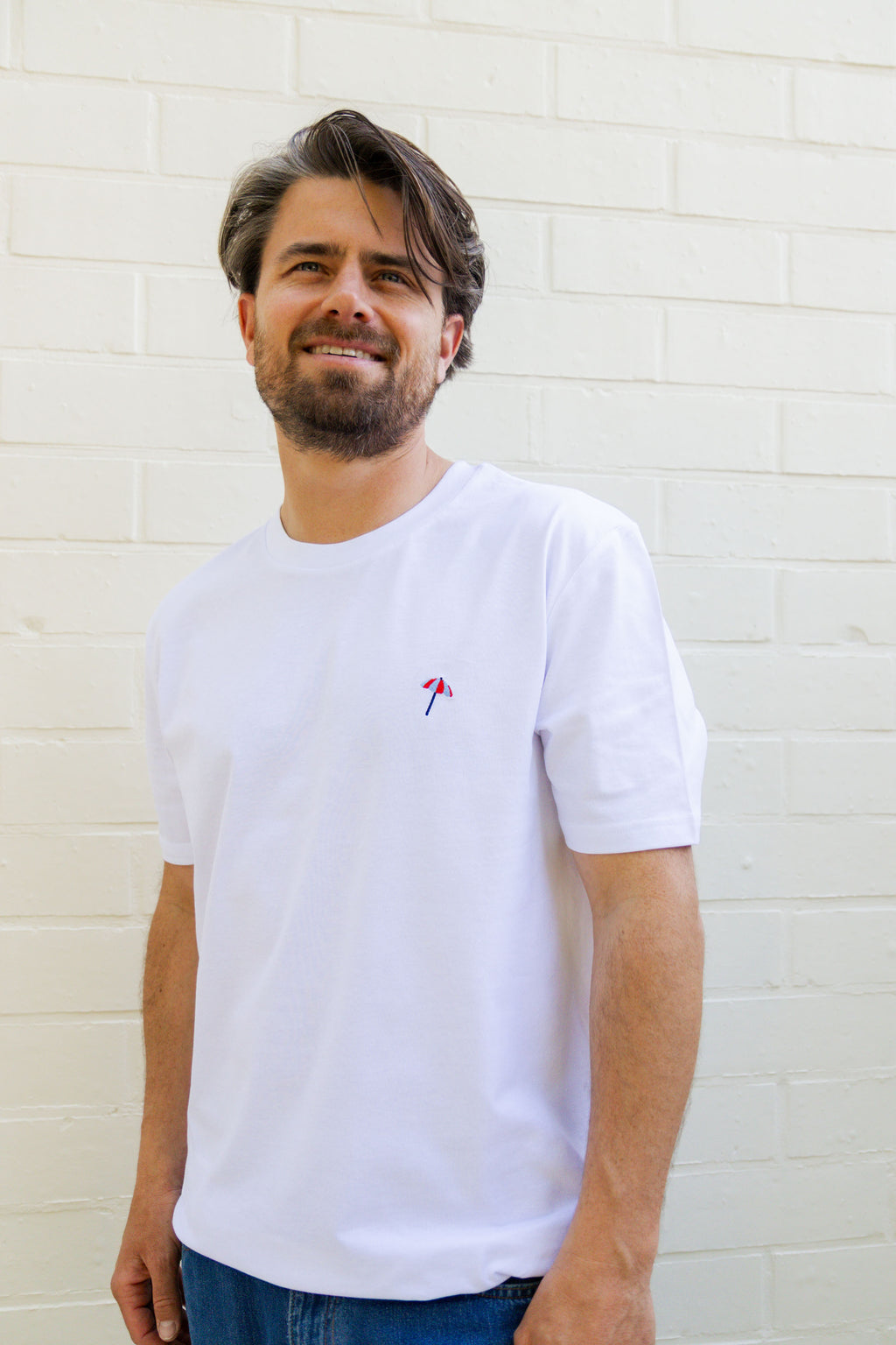 white PARASOL t-shirt