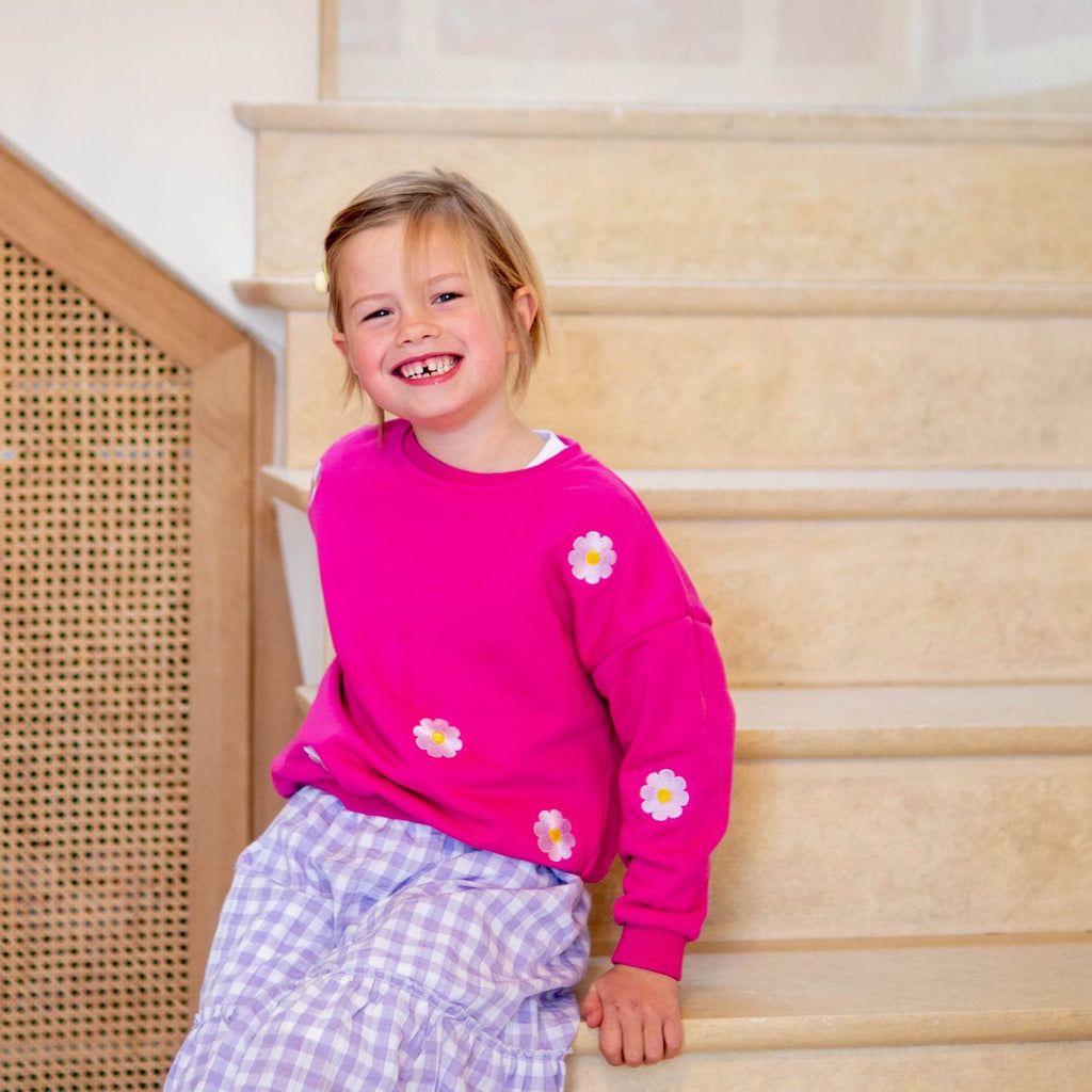 little fuchsia FLOWERS loose fit