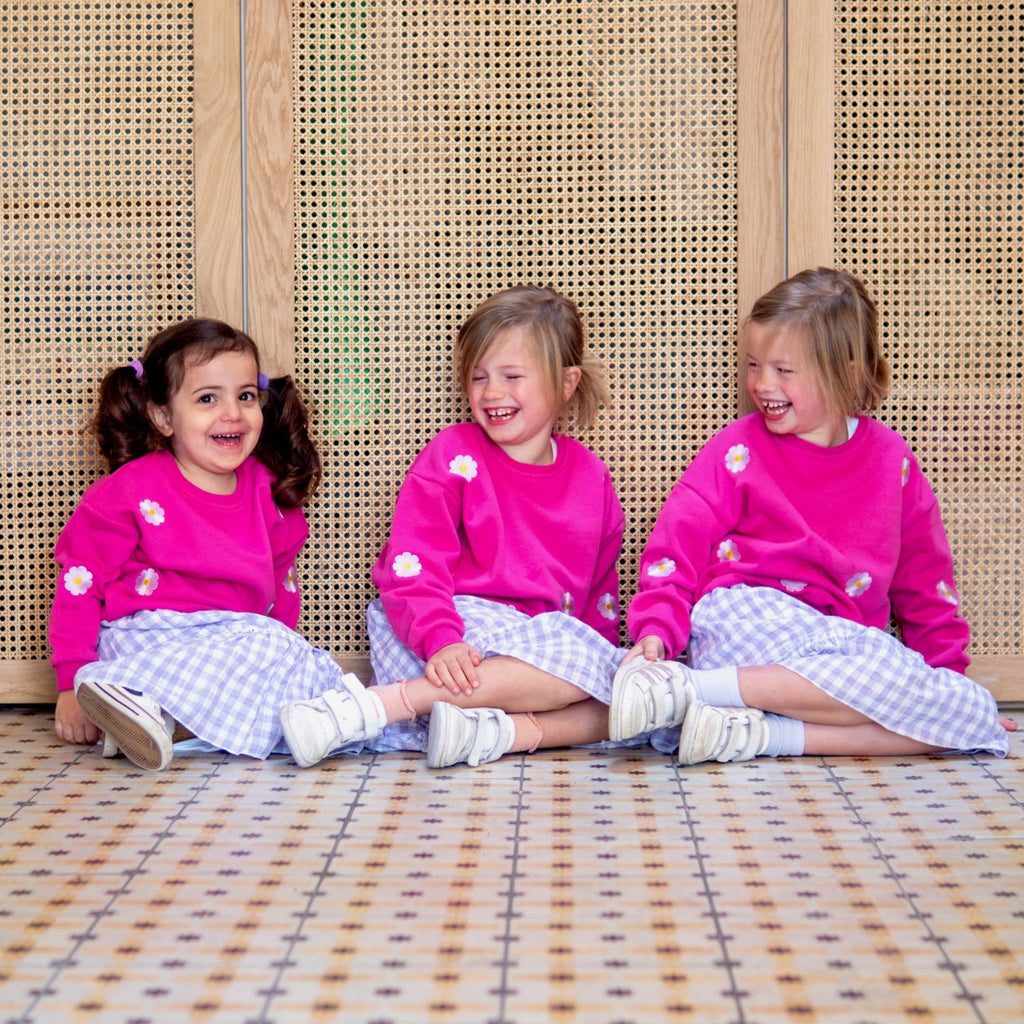 little fuchsia FLOWERS loose fit